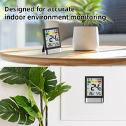 Indoor Digital Weather Station with Large LCD Display Temperature Humidity Monitor Gauge